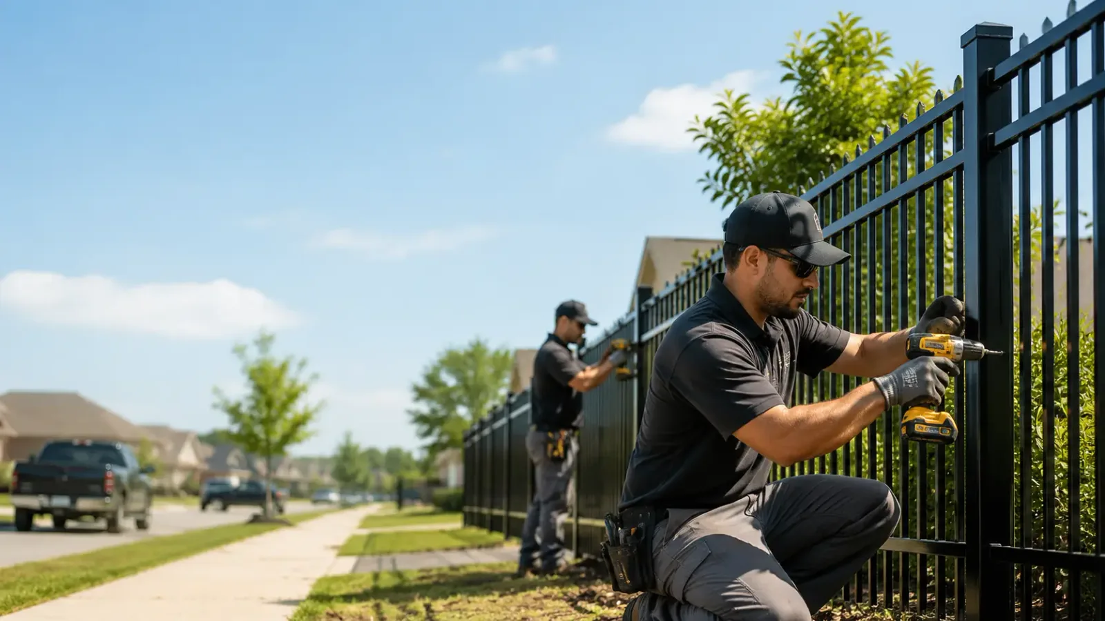 Metal Fence Installation in Somerville, TX
